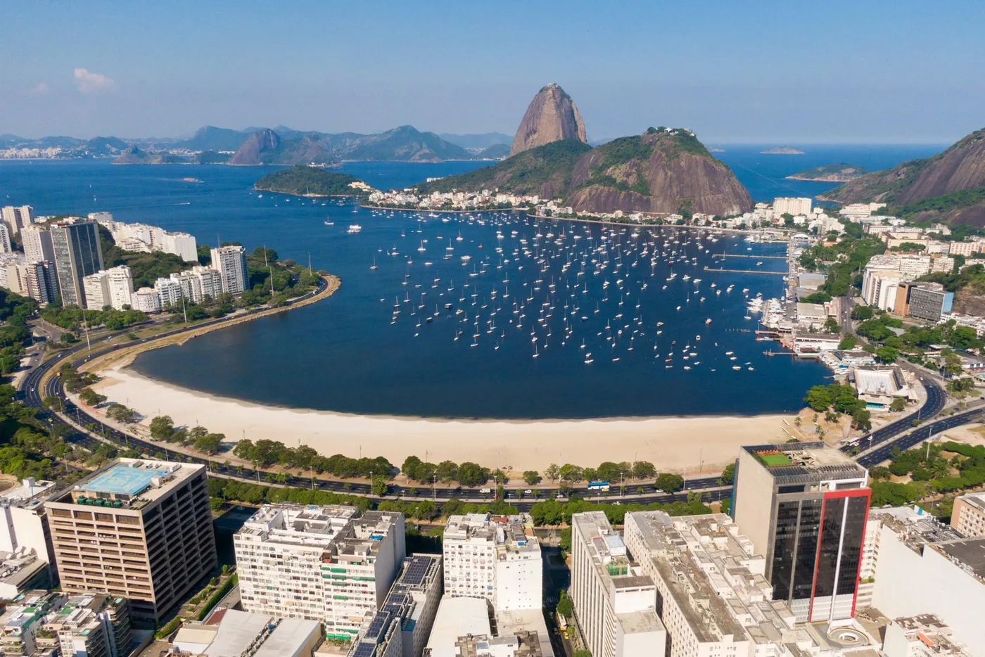 Bahía de Botafogo y Pan de Azúcar en Río de Janeiro